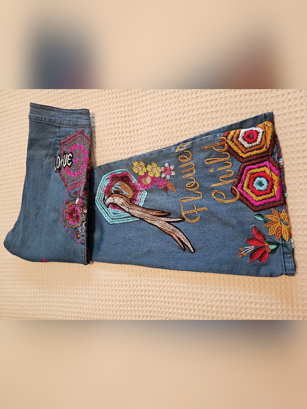 Spell & The Gypsy Collective Flower Child Stretch Denim Flares – New With Tags - Picture 14 of 15
